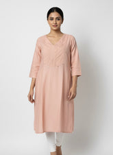 Pink Long Top Umbrella Kurti