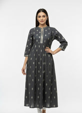 Black Long Top Umbrella kurti
