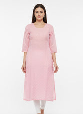 Pink Long Top Kurti