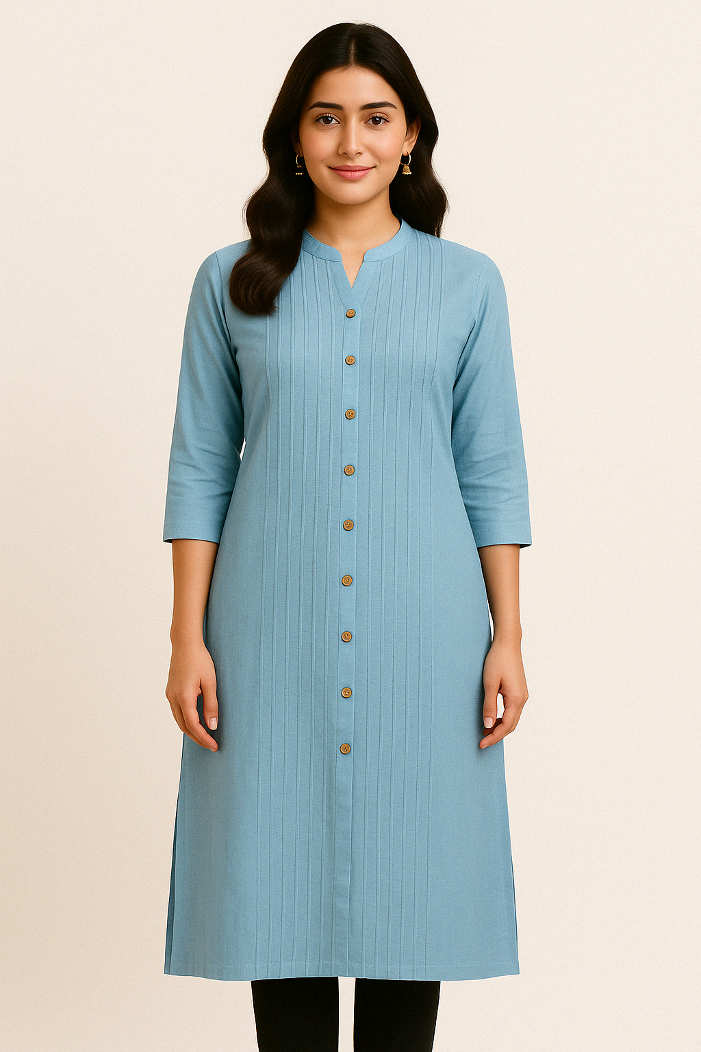 Ocean Blue Long Top Airline