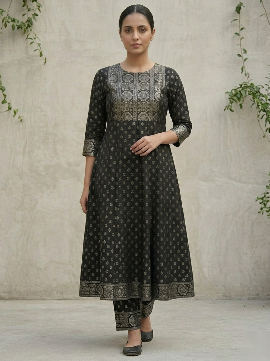 Black umbrella D3 Long Top