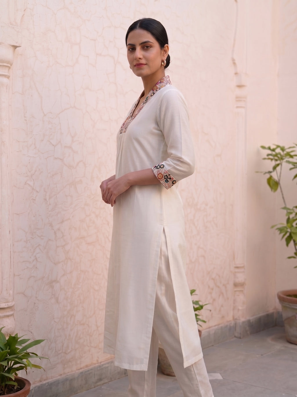 White kurti