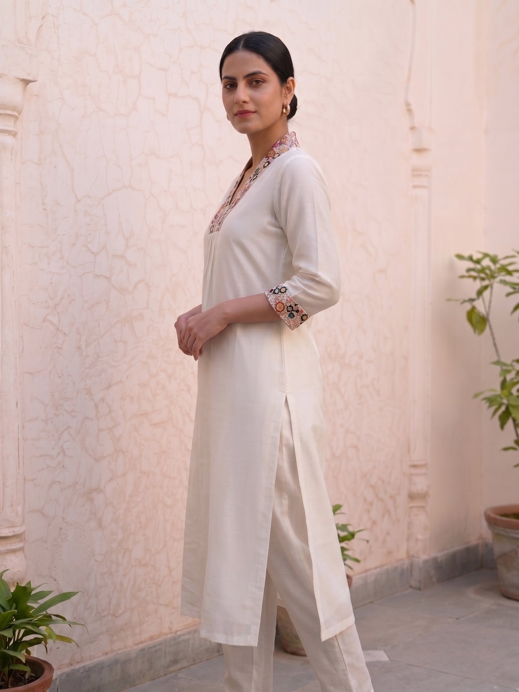 White kurti
