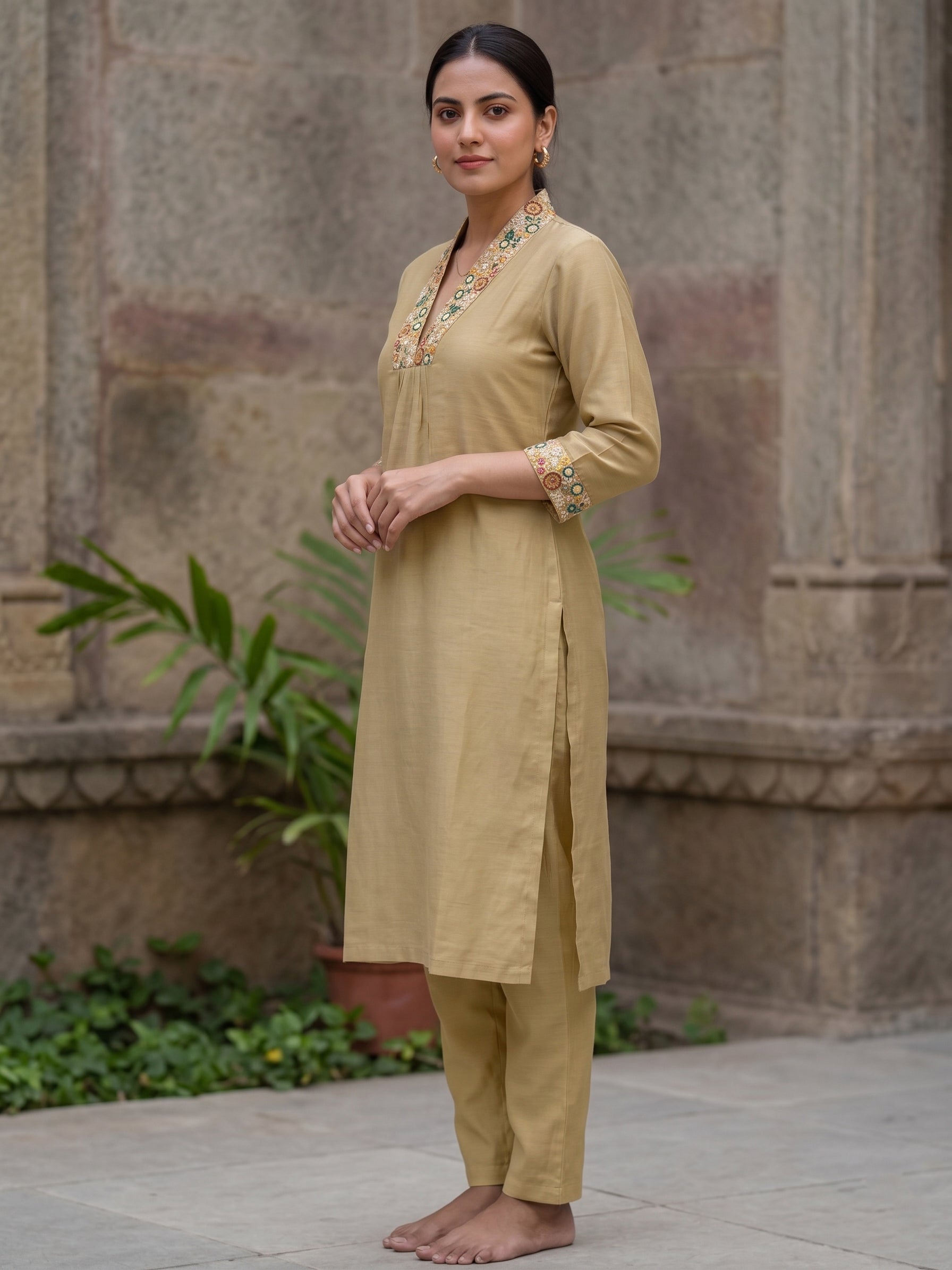 Yellow kurti