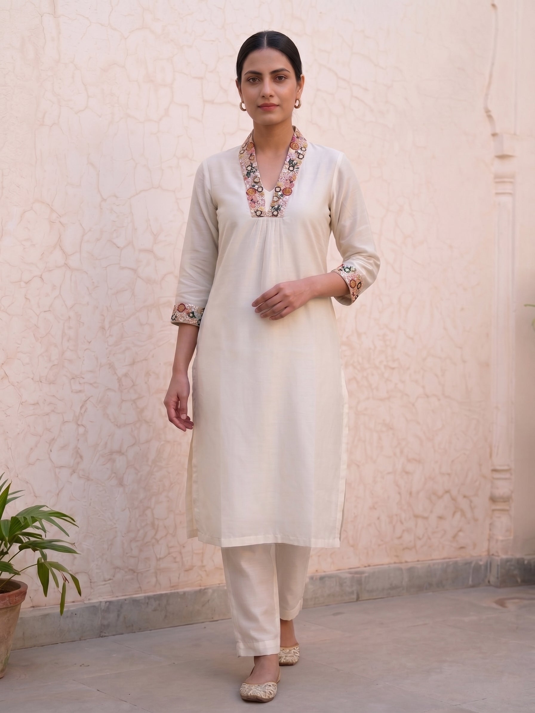 White kurti