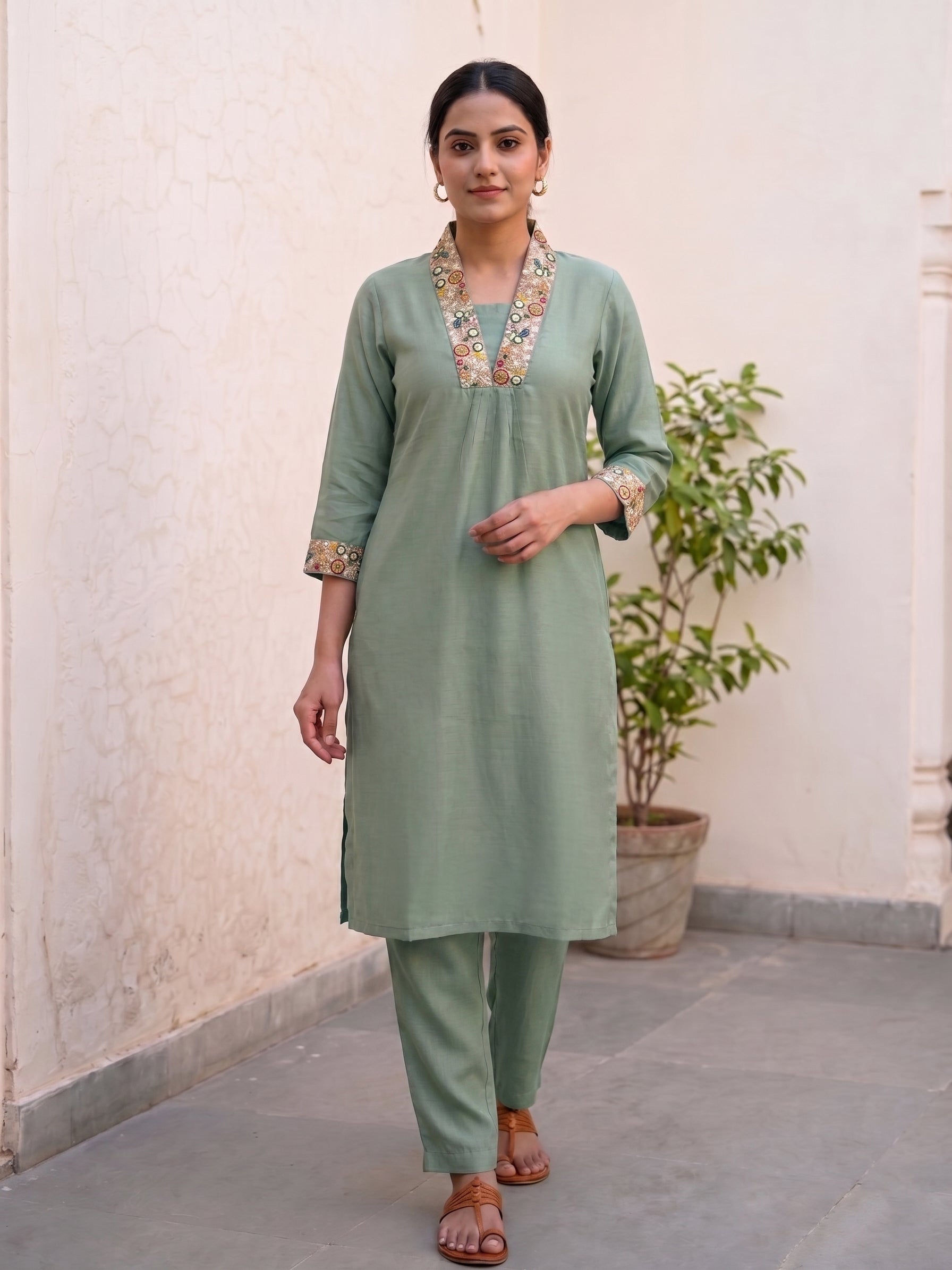 Green kurti