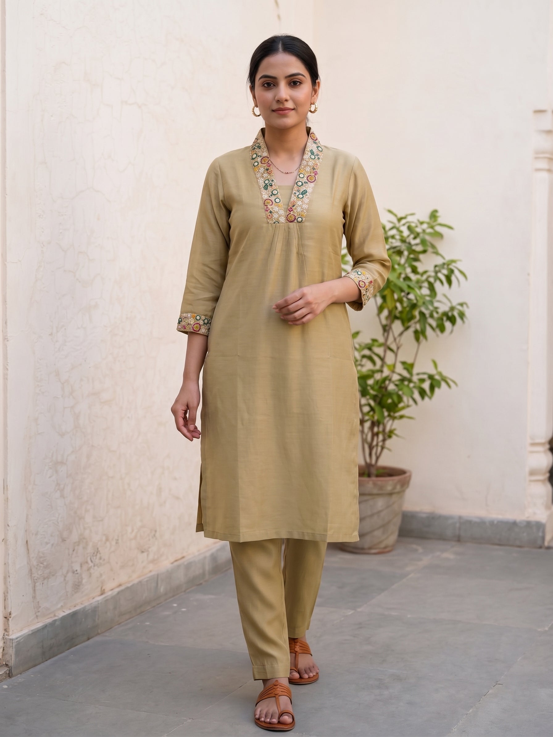 Yellow kurti