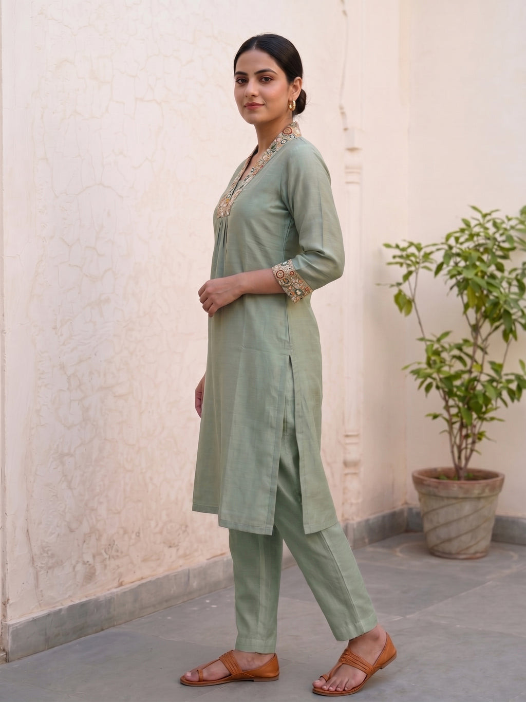 Green kurti