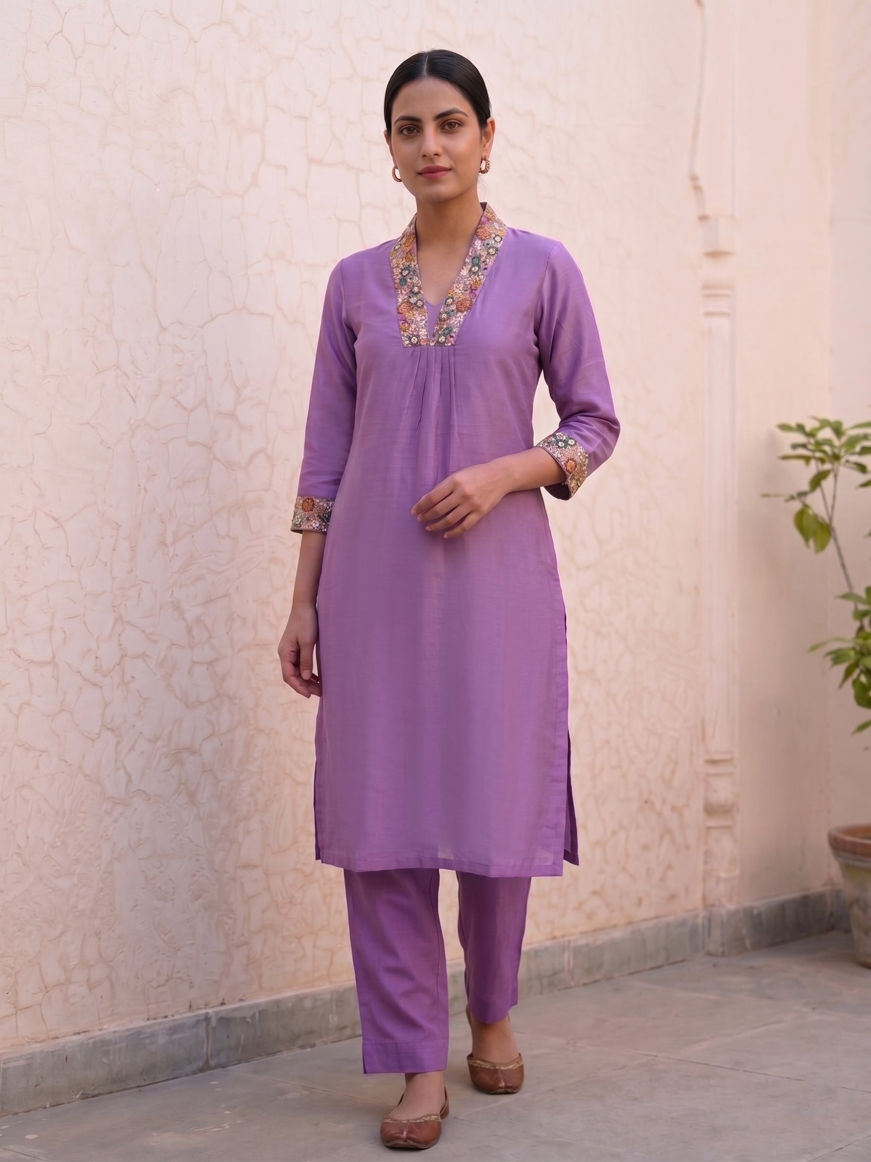 Purple kurti