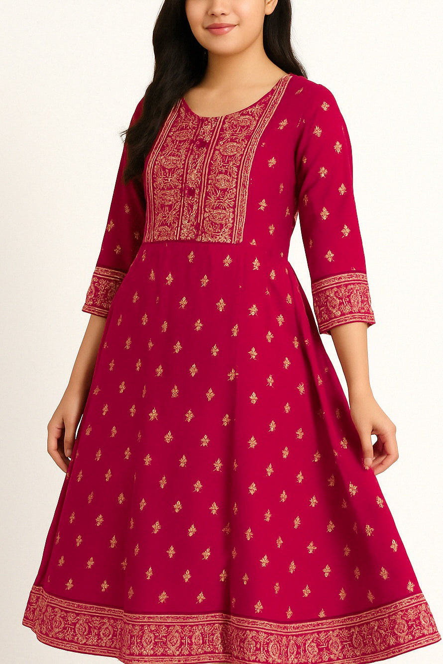 Red Long Top