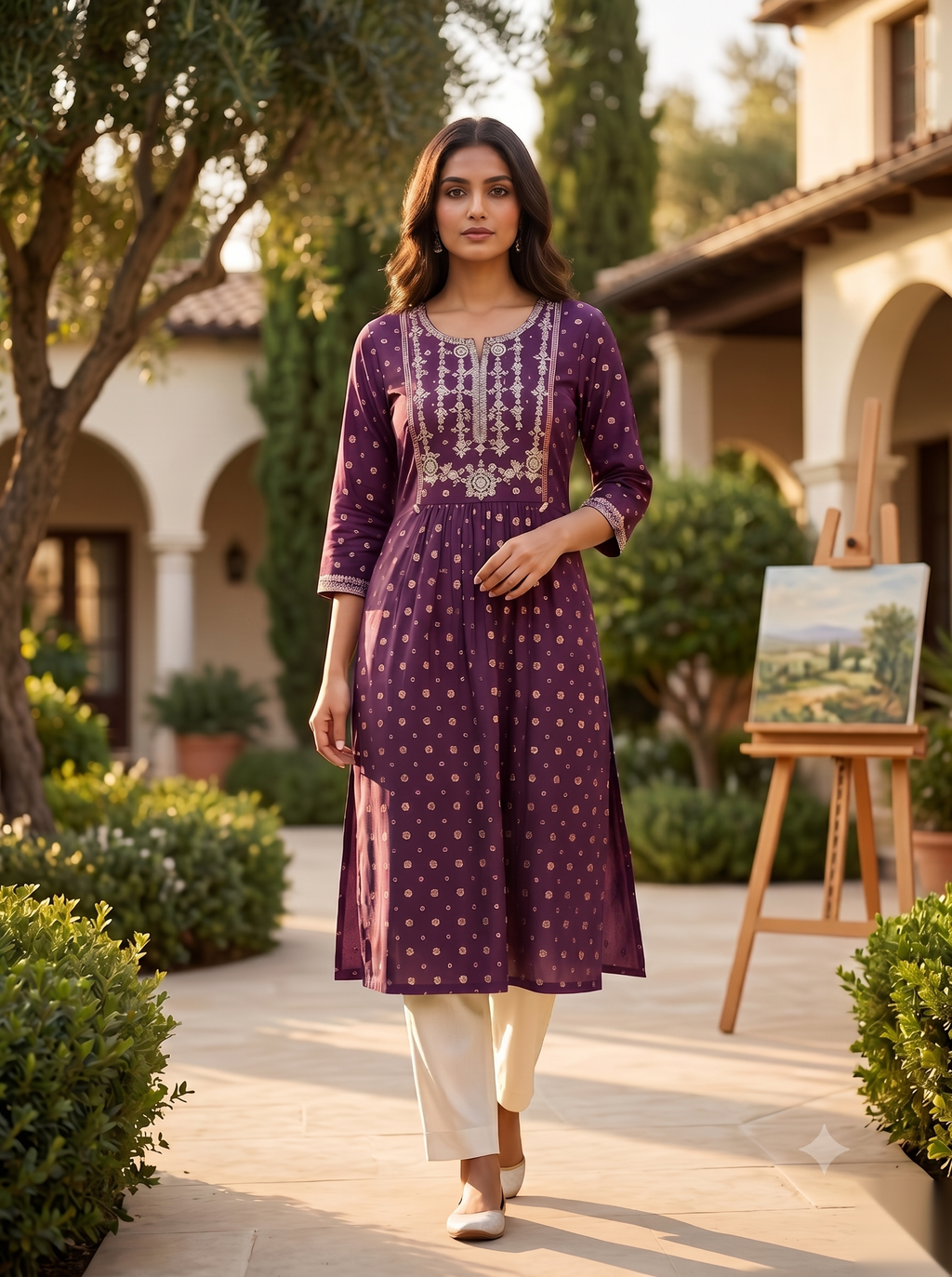 Designer Top - mid Purple