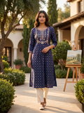 Designer Top - Navy blue
