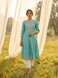 Elegent Umberlla kurti - Green