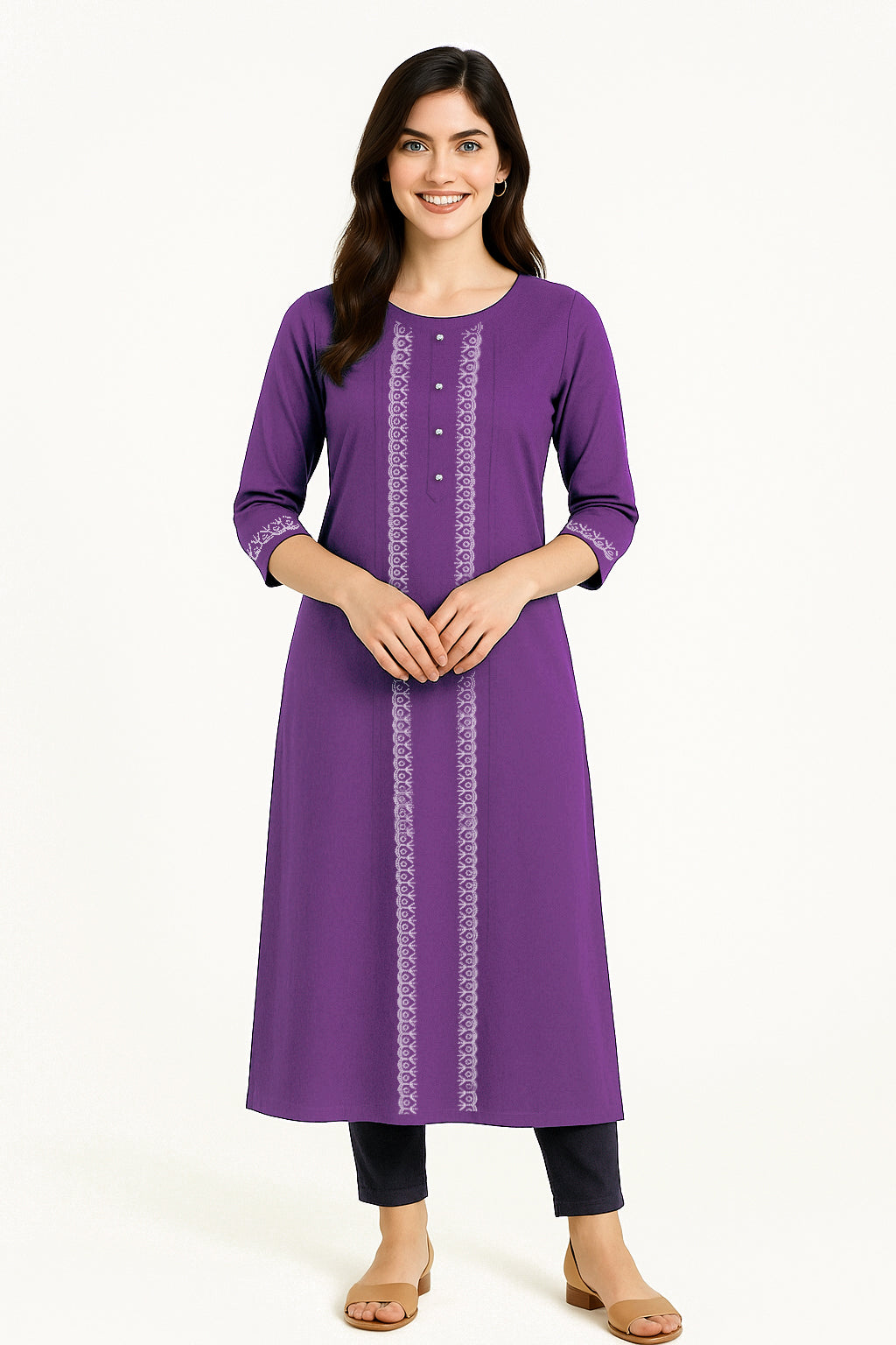 Dark Purple Long Top