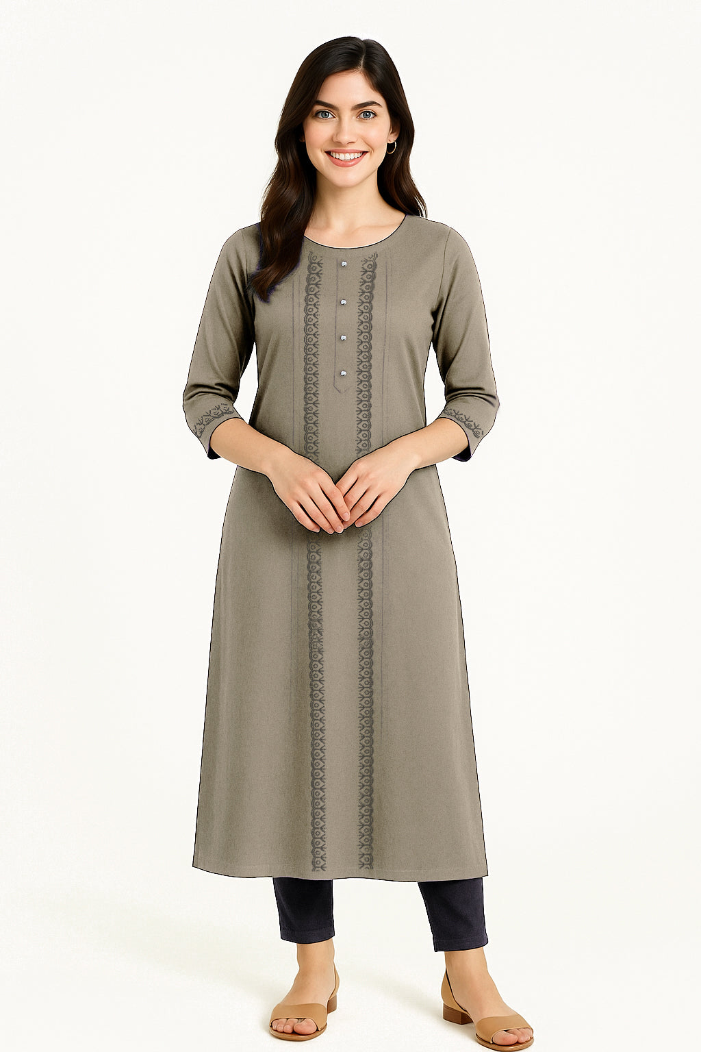 Light Brown Long Top