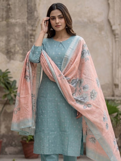 Blue 3pc kurti