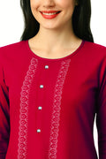 Red Long Top