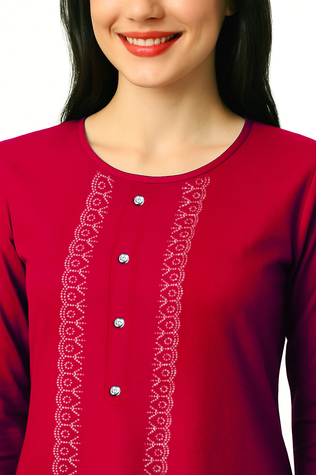Red Long Top