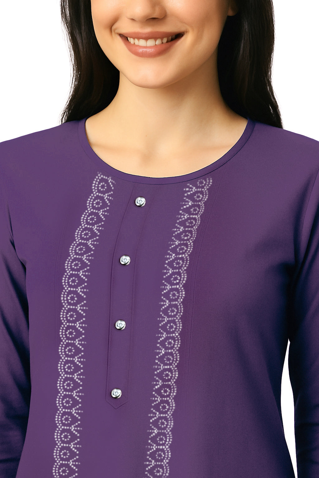 Violet Long Top