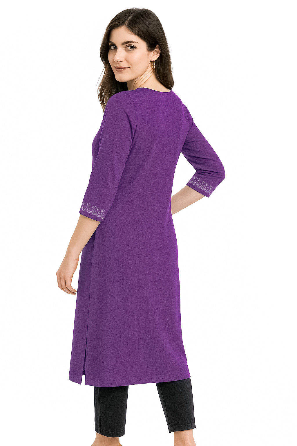 Dark Purple Long Top