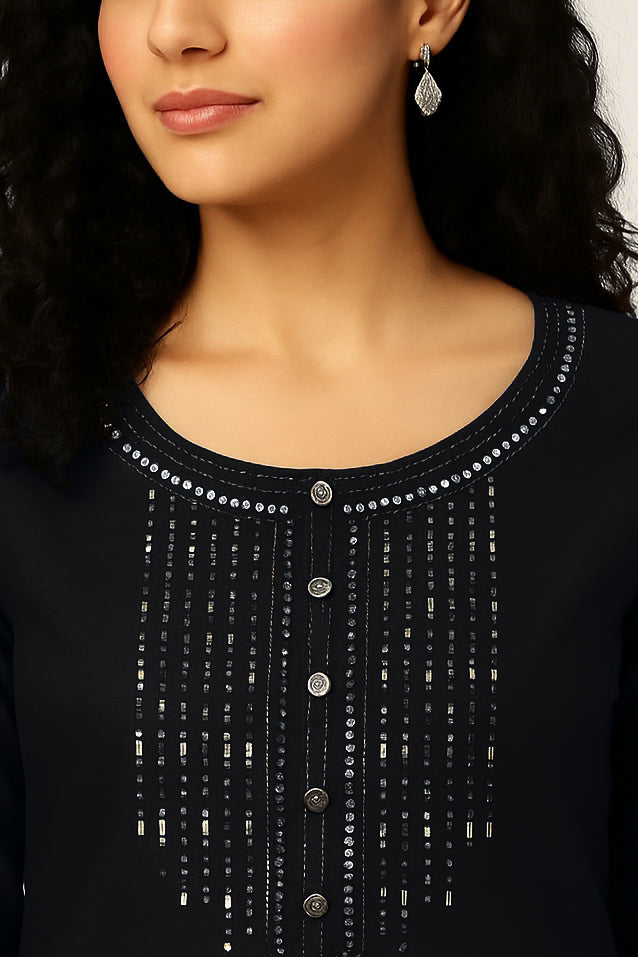 Black Long Top
