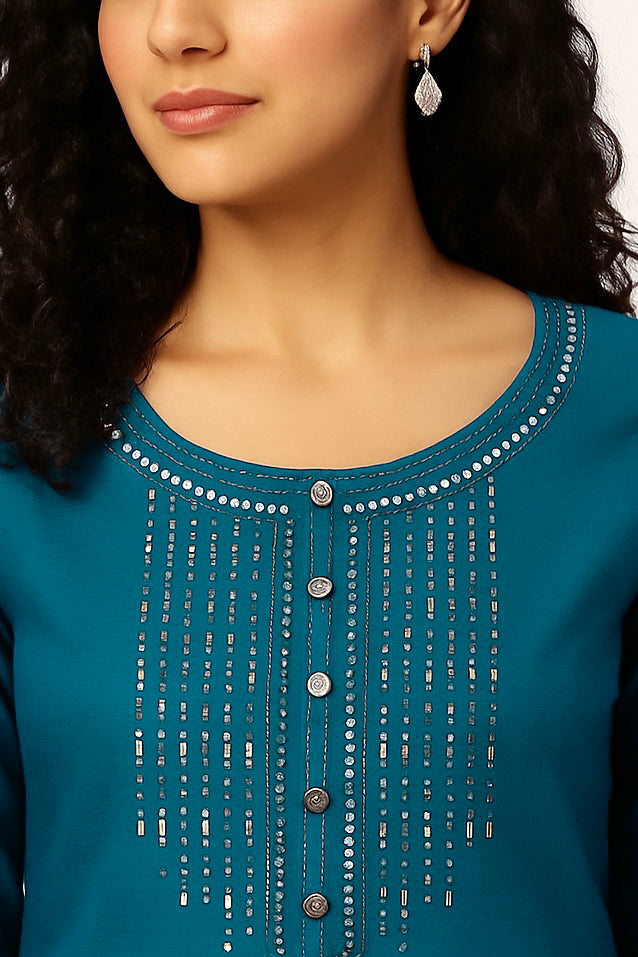 Green Long Top