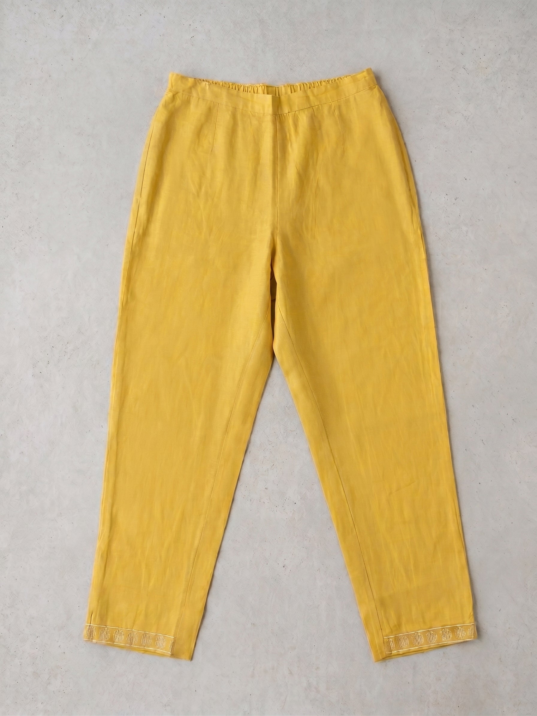 Yellow Collar 2pc kurti