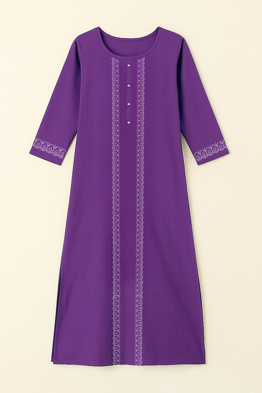 Dark Purple Long Top