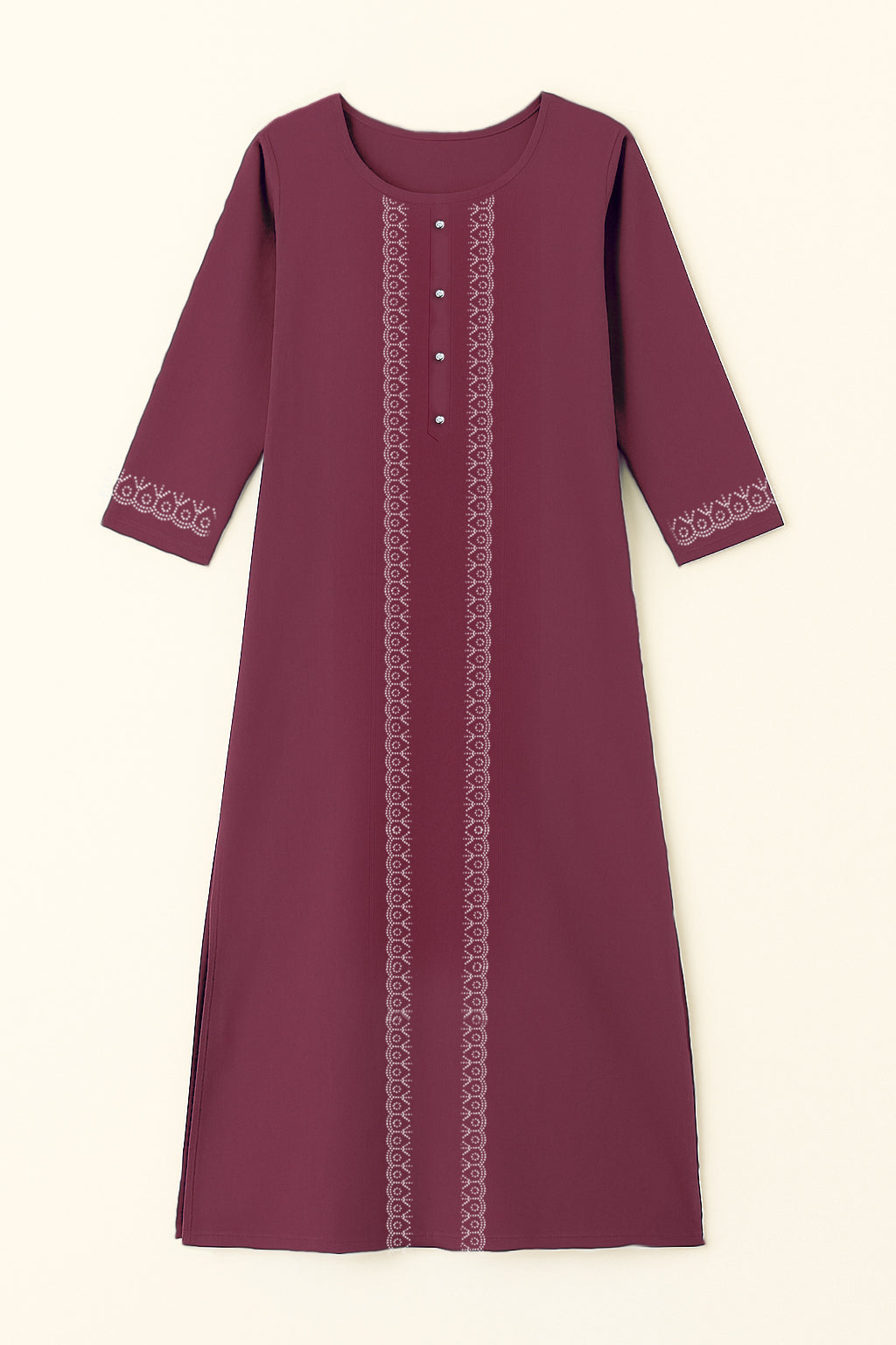 Maroon Long Top