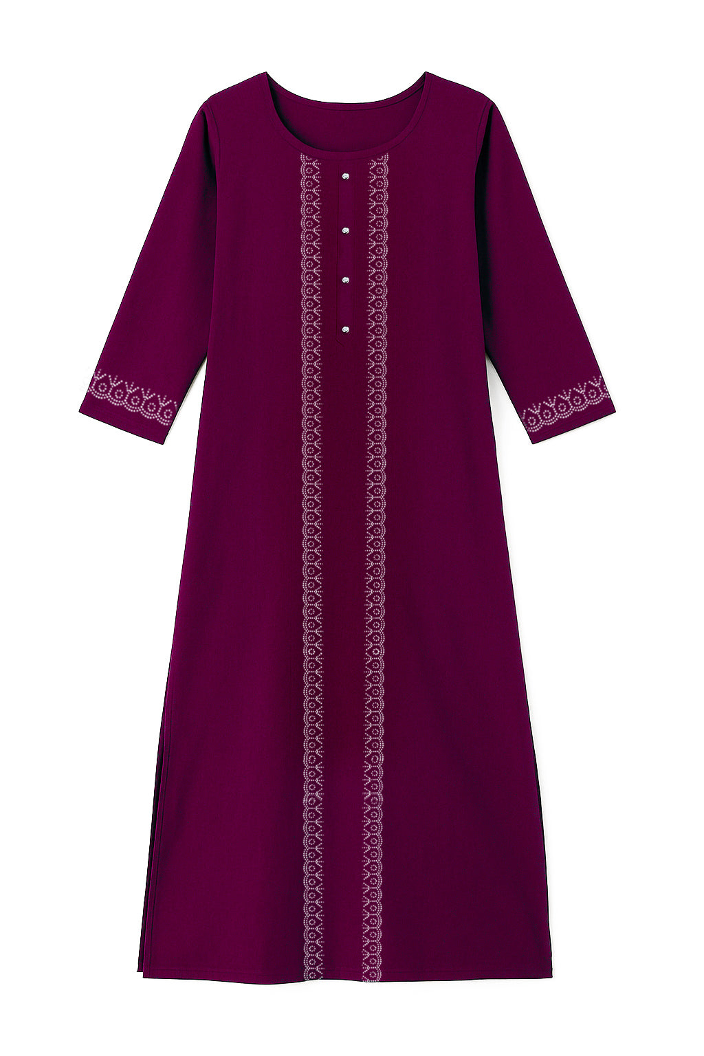 Dark Purple Long Top