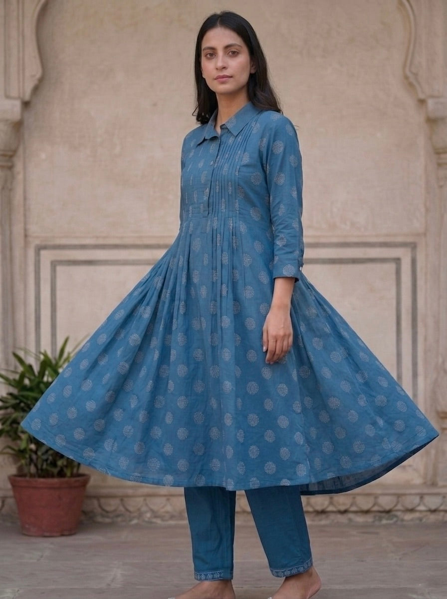 Blue Collar 2pc kurti
