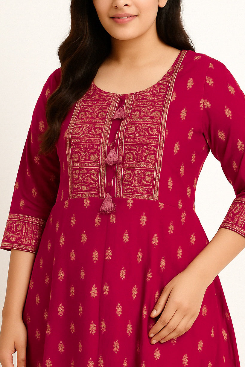 Red Long Top