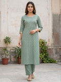 Blue D4 Long Top Kurti