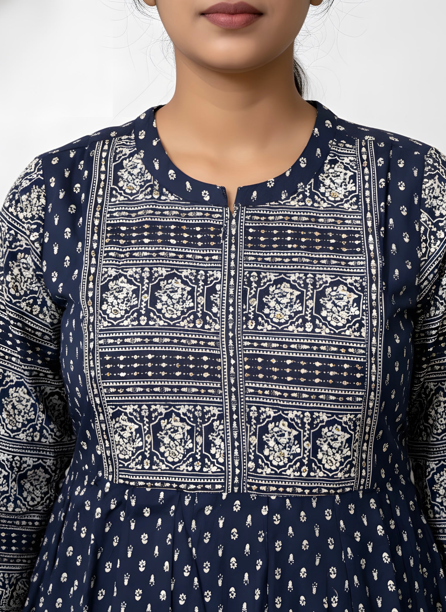 Blue Long Top