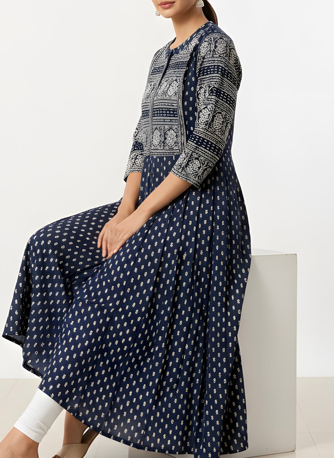 Blue Long Top