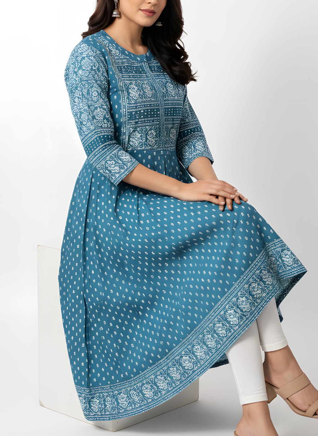 Sky Blue umbrella Long Top
