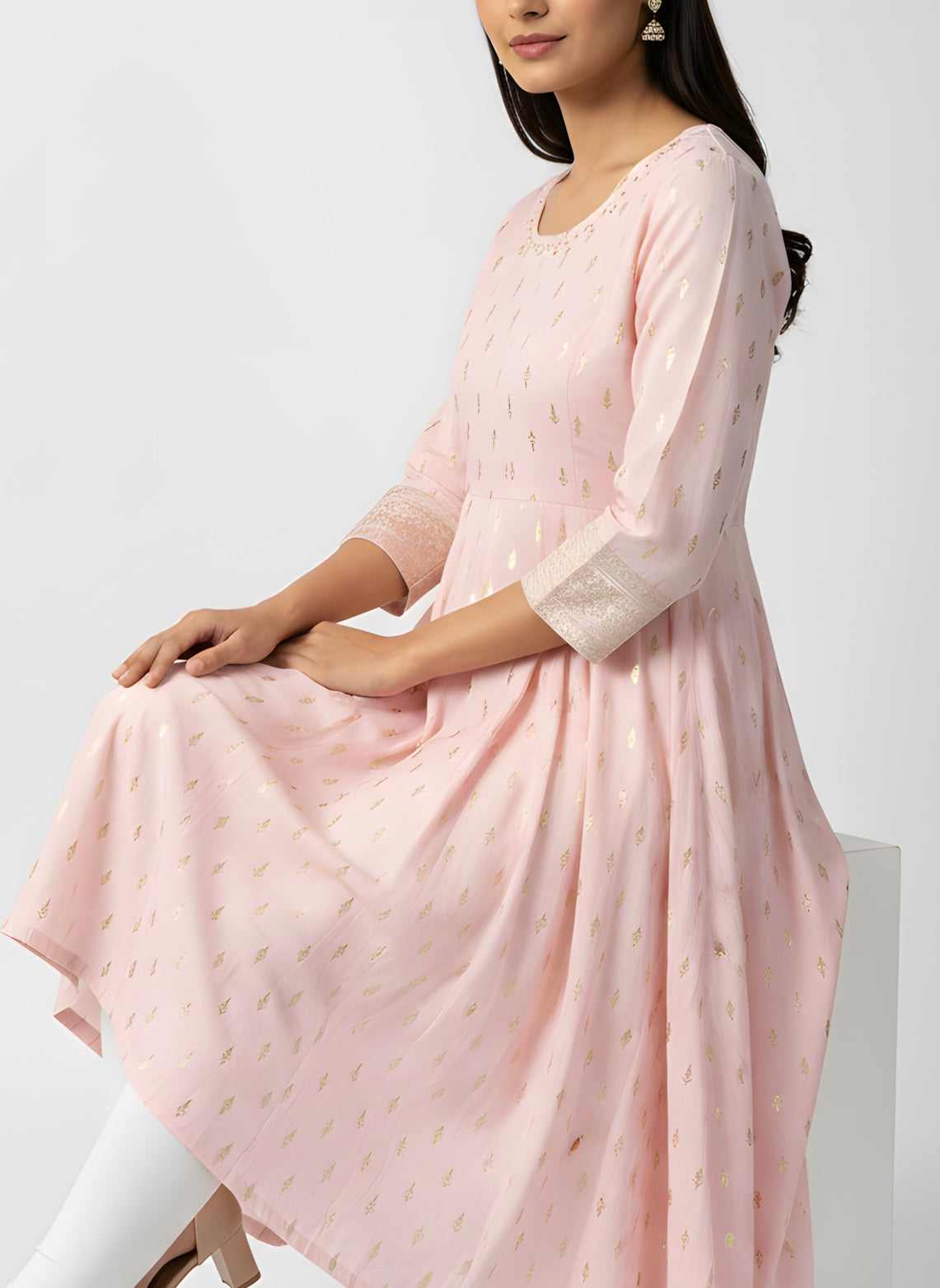 Pink umbrella Long Top
