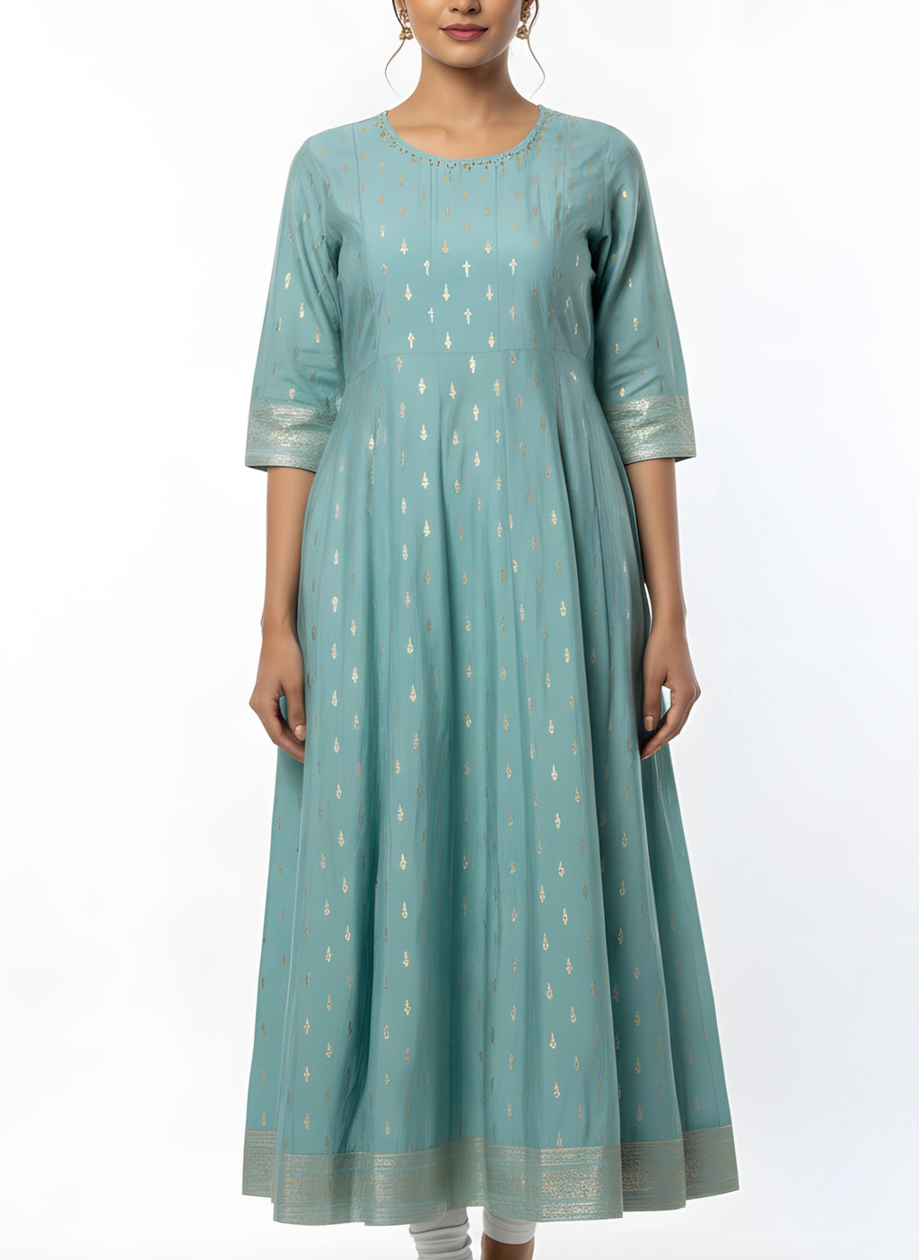 Ocean Blue umbrella Long Top
