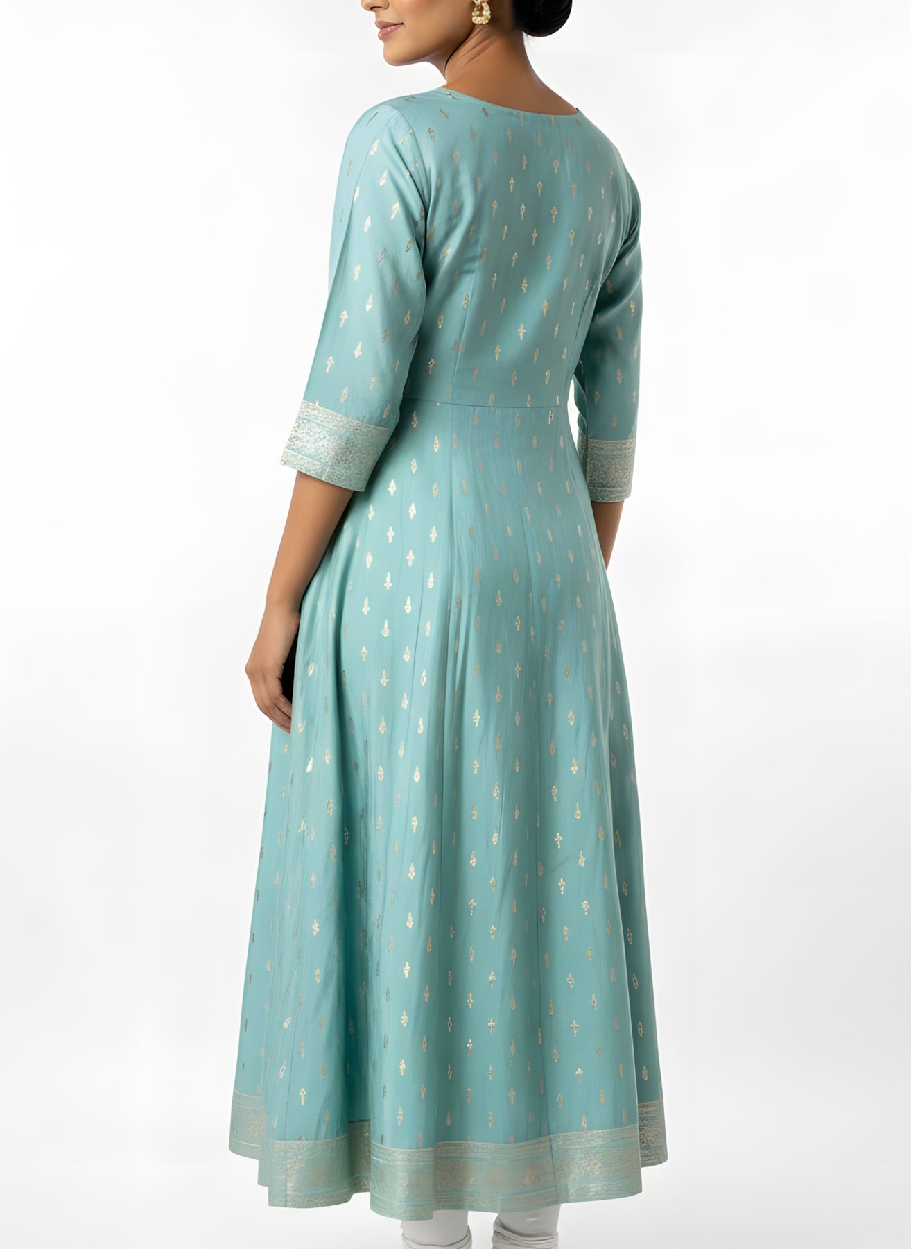 Ocean Blue umbrella Long Top