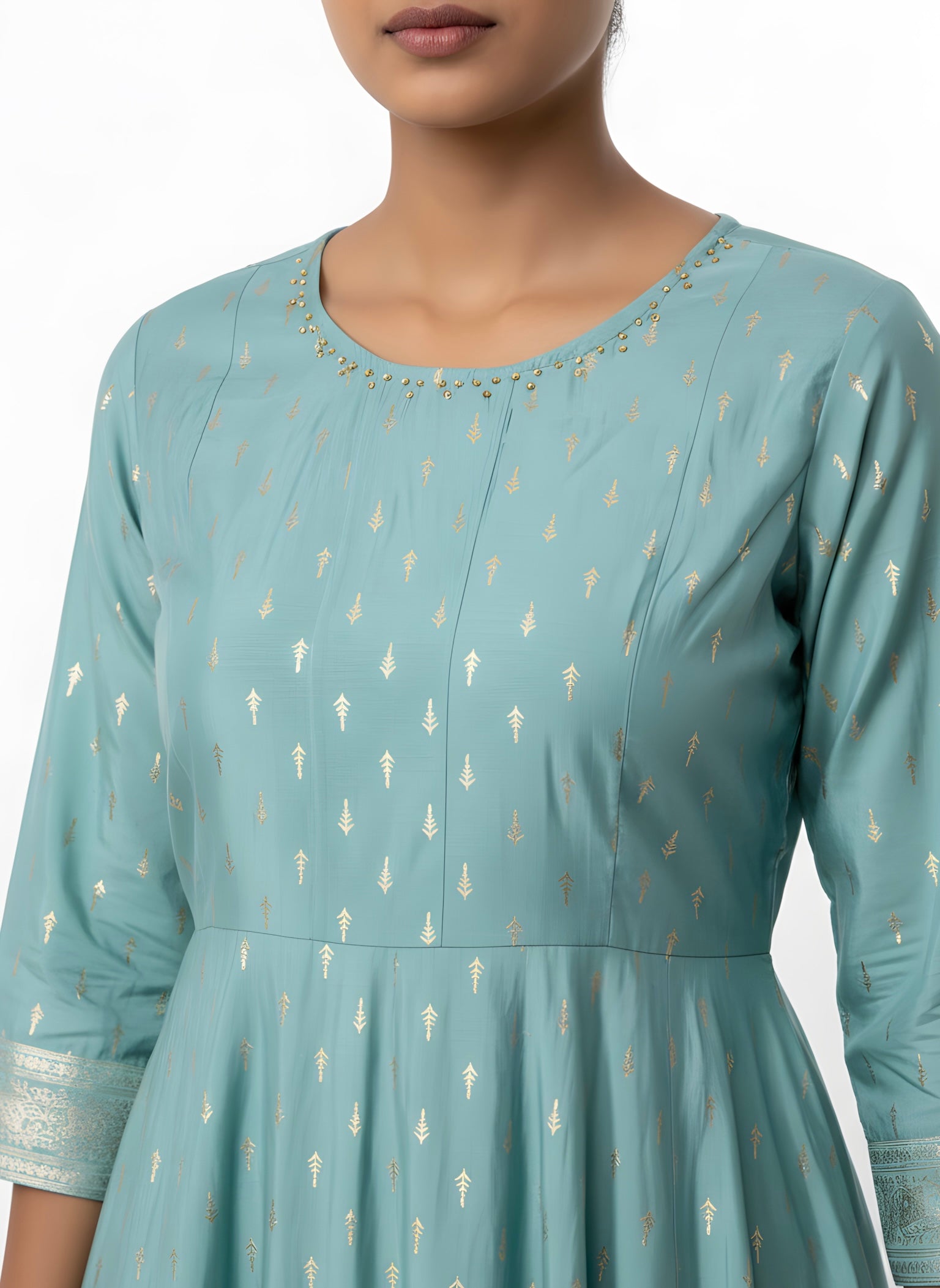 Ocean Blue umbrella Long Top