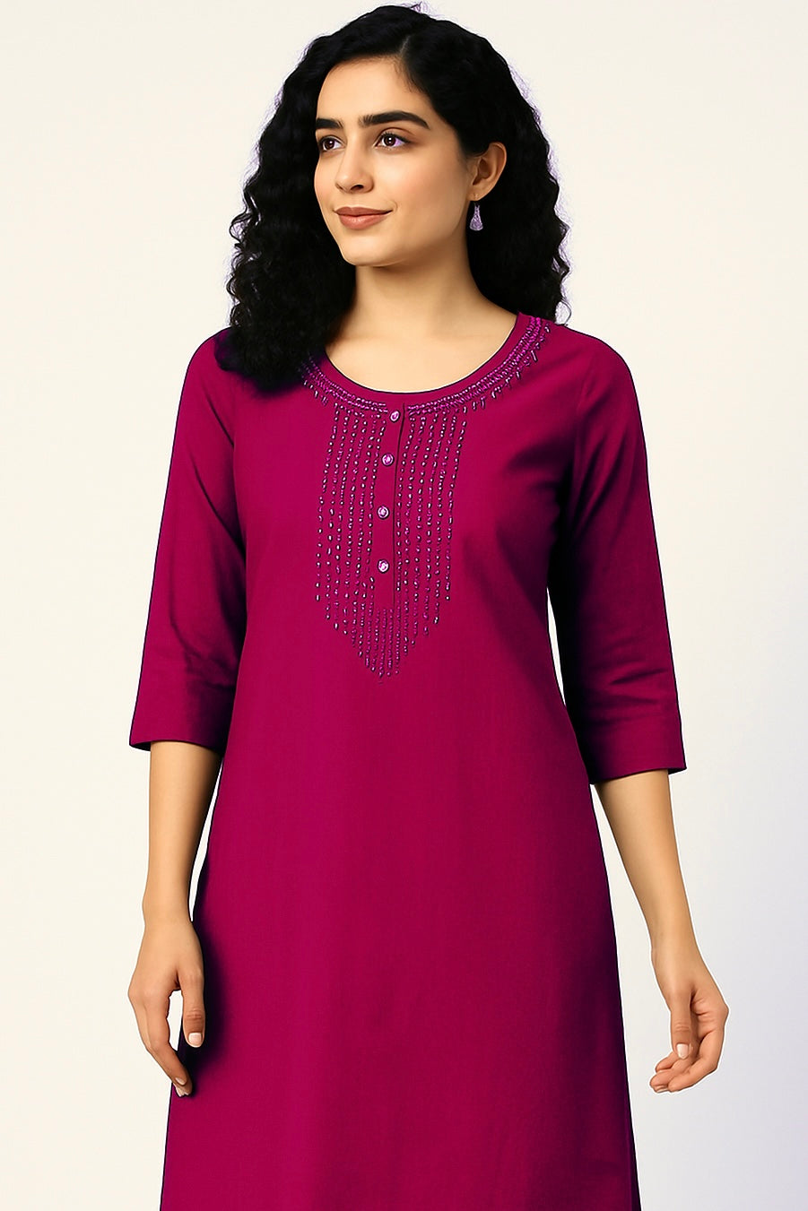 Pink Stone Long Top
