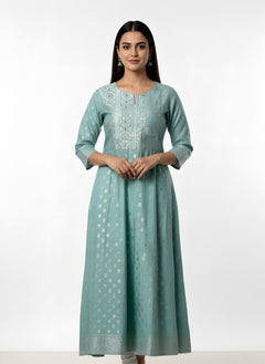 Ocean Blue Long Top