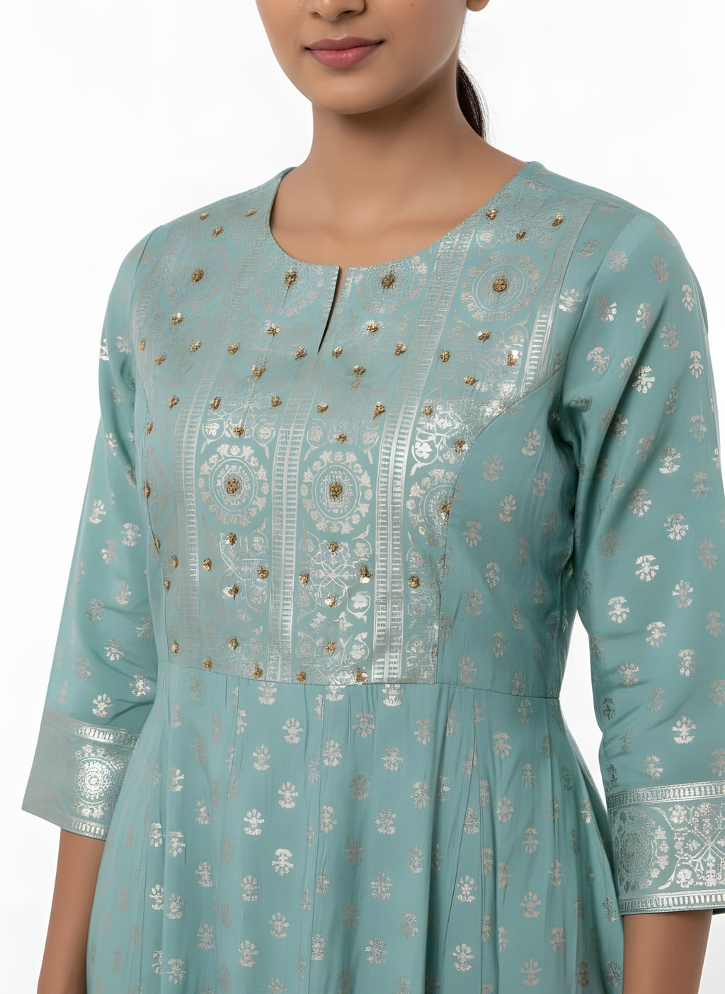 Ocean Blue Long Top