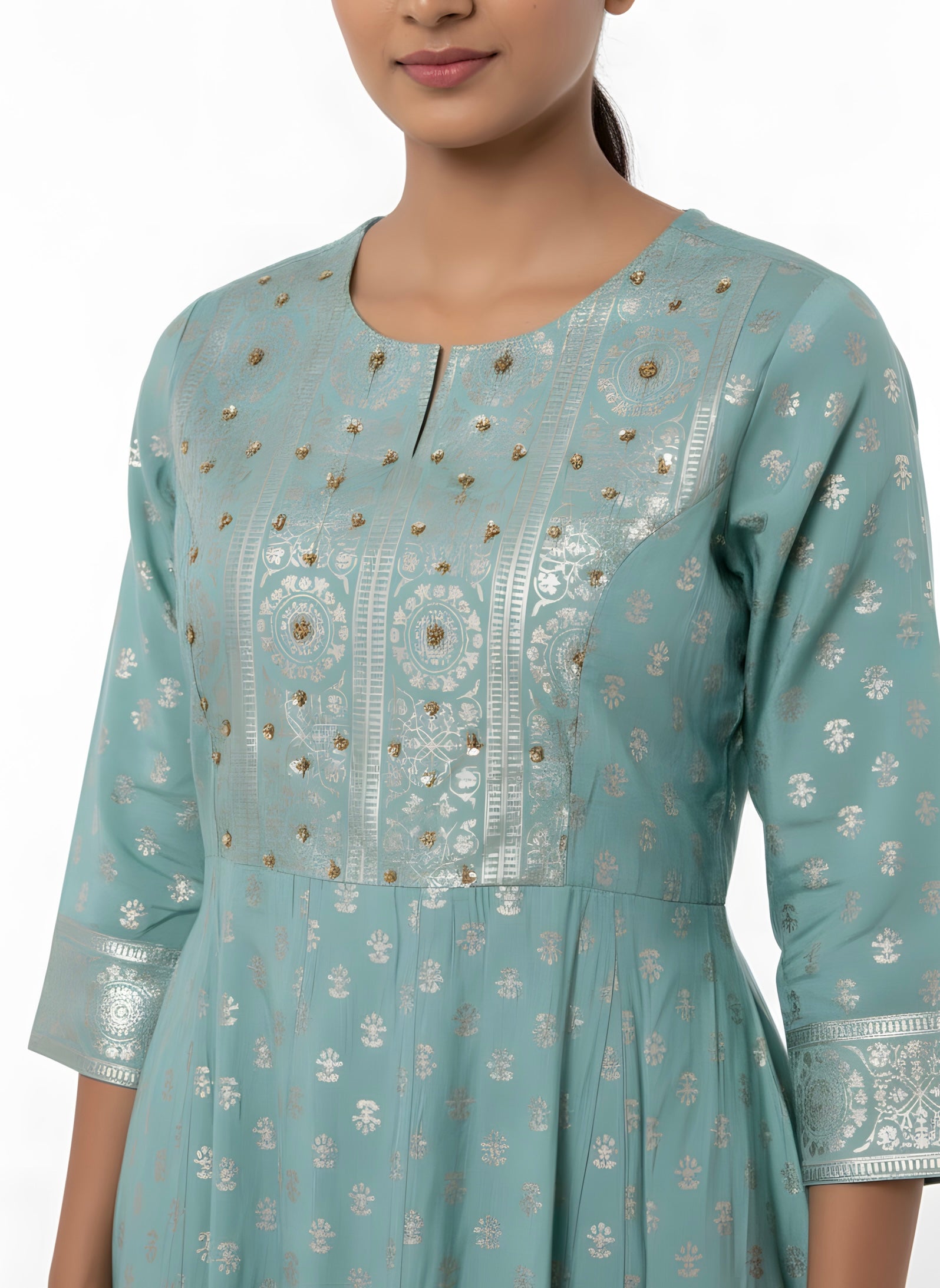 Ocean Blue Long Top