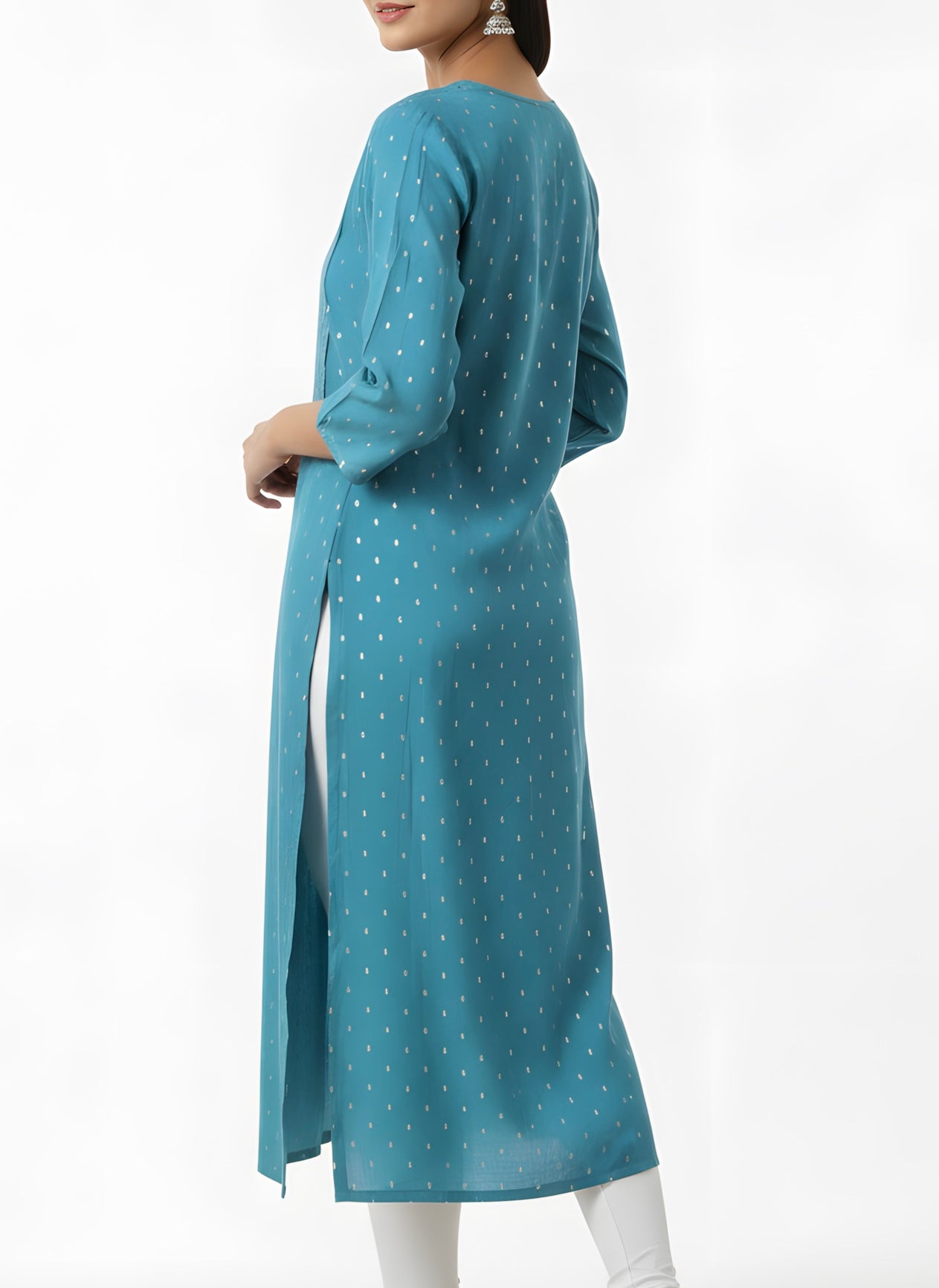 Blue Long Top