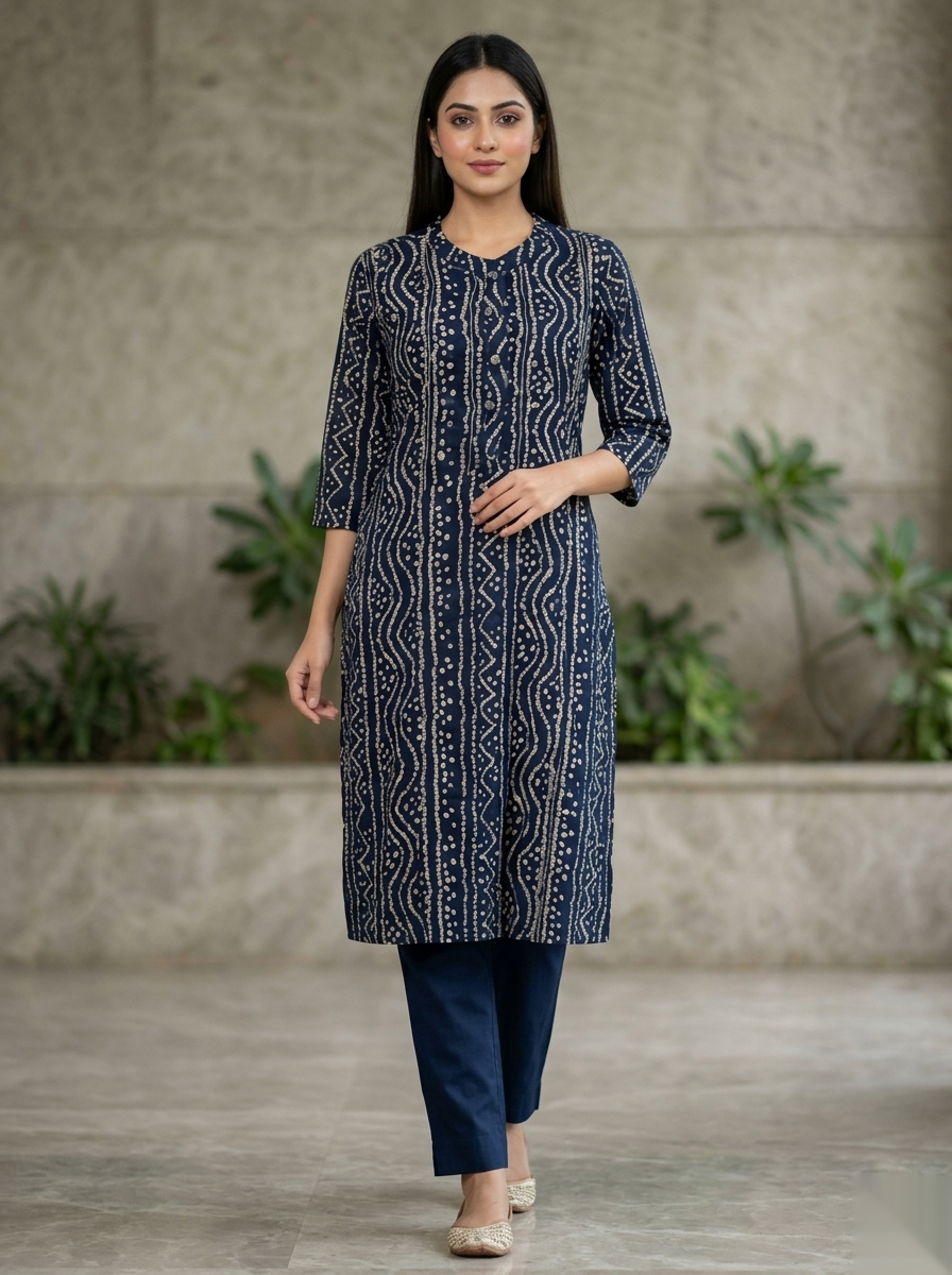 Dark Blue umbrella D2 Long Top