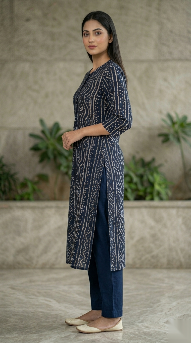 Dark Blue umbrella D2 Long Top