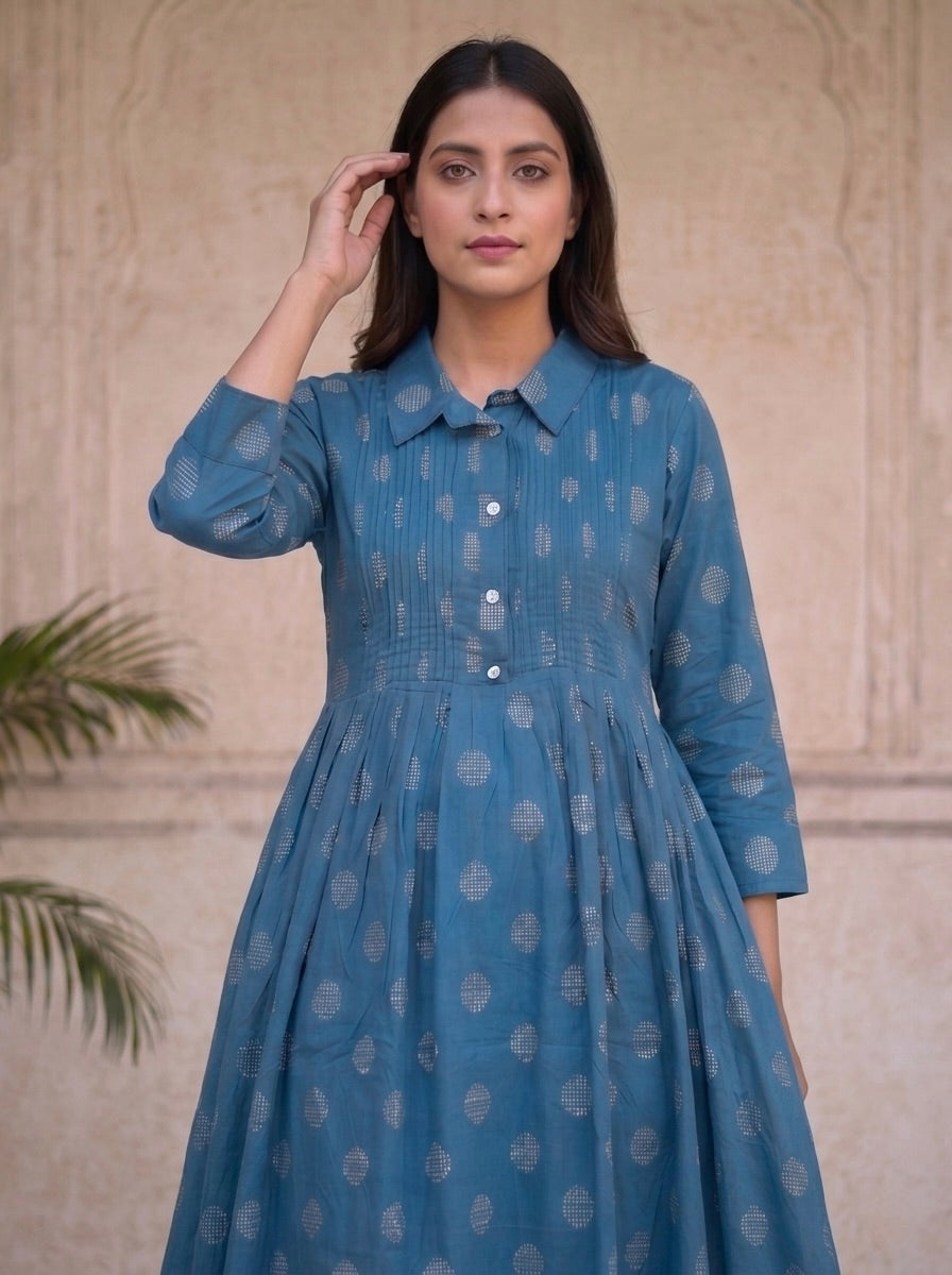 Blue Collar 2pc kurti