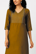Brown Long Top