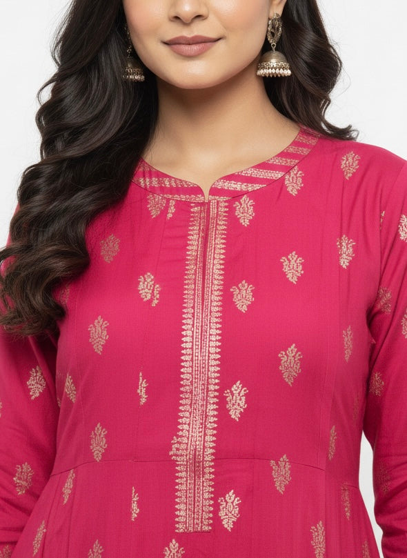 Pink D3 Long Top